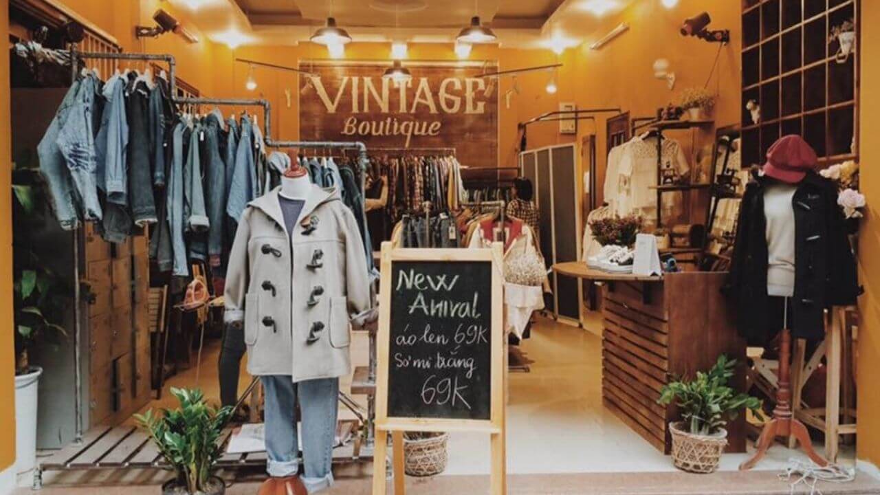  Thiết kế shop thời trang phong cách Vintage hot nhất năm 2021